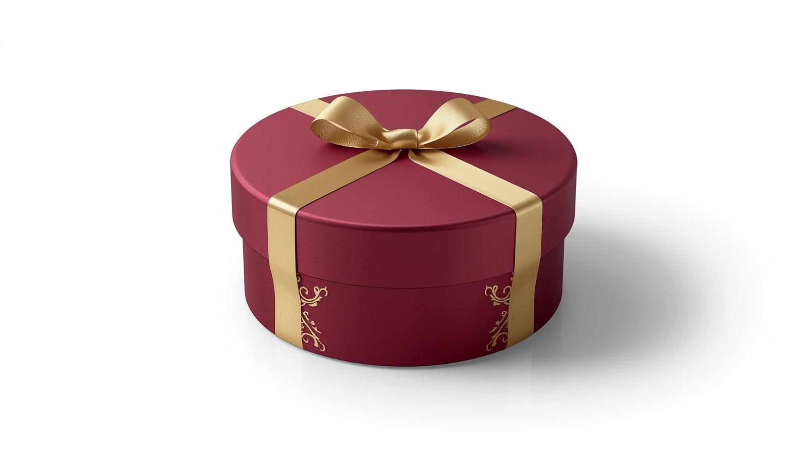 Round Gift Box With Lid - Image 3